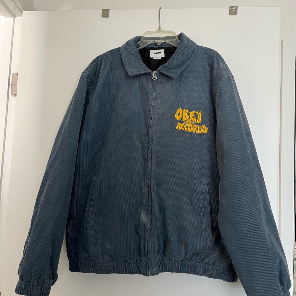 Obey Blue & Yellow Corduroy Jacket